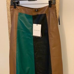 Cute color blocked pleather “Who What Wear”